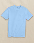 The front view of the Southern Tide Classic Short Sleeve Pocket T-Shirt in Ocean Channel by Southern Tide - Ocean Channel