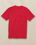 The front view of the Southern Tide Classic Short Sleeve Pocket T-Shirt in Varsity Red by Southern Tide - Varsity Red