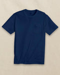 The front view of the Southern Tide Classic Short Sleeve Pocket T-Shirt in Yacht Blue by Southern Tide - Yacht Blue