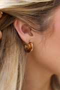 Classic Tortoise Hoop Earrings