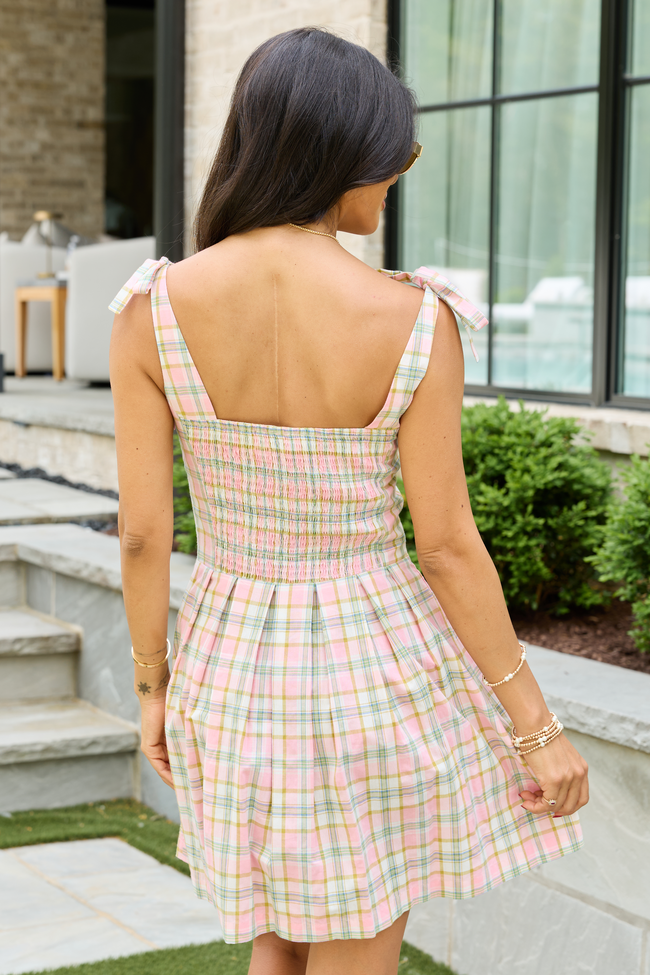Claudia Pink Plaid Dress FINAL SALE