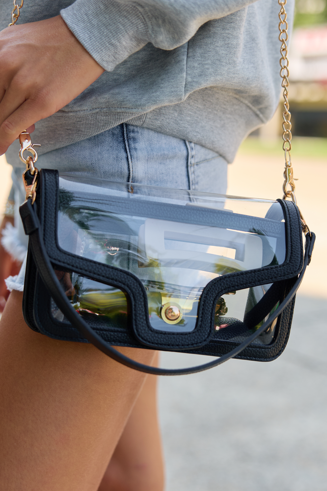 Clear Winner Black Shoulder Bag