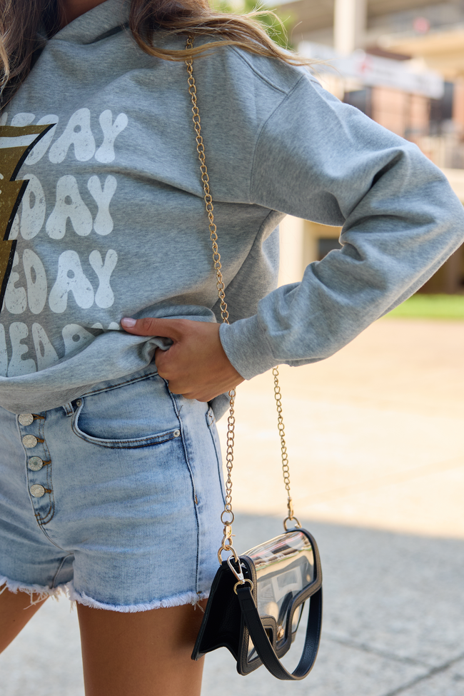 Clear Winner Black Shoulder Bag