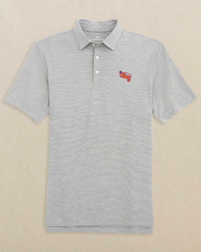 Clemson Gentleman Tiger Driver Spacedye Polo C_Polo Shirts Southern Tide