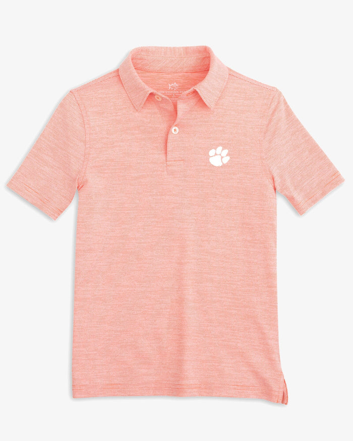 Clemson Tigers Boys Driver Spacedye Polo Shirt