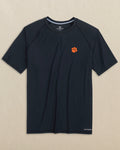 The front view of the Southern Tide Clemson Tigers brrr°®-illiant Performance T-Shirt by Southern Tide - Caviar Black