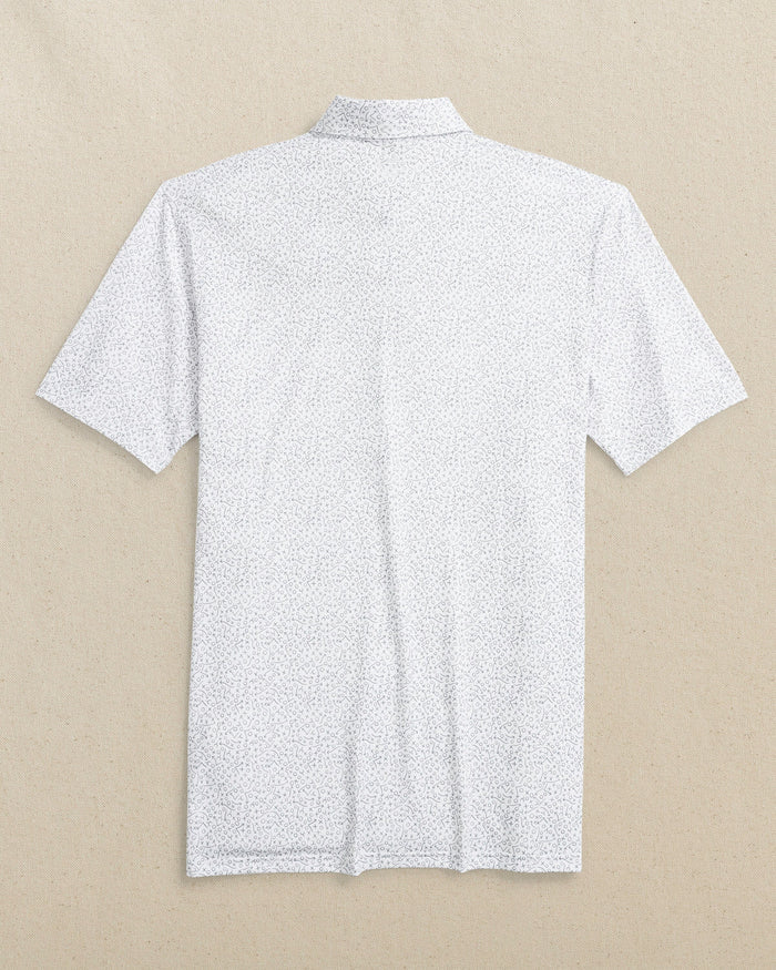 The back view of the Southern Tide Clemson Tigers Driver Gameplay Polo by Southern Tide - Classic White