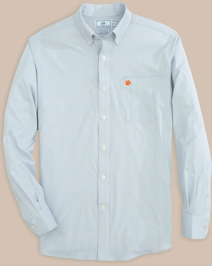 Clemson Tigers Gingham Button Down Shirt