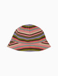 Cloche con tesa bambino cotone geranio righe multicolor - Gallo 1927 - Official Online Shop