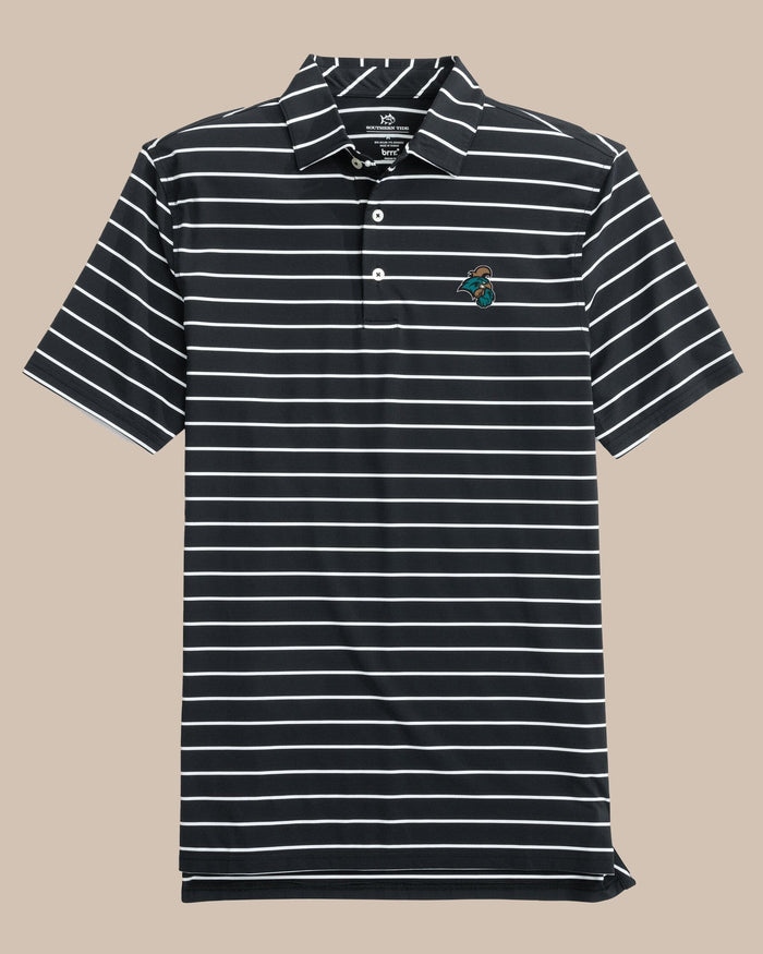 Coastal Carolina Chanticleers brrr°®-eeze Desmond Stripe Polo C_Polo Shirts Southern Tide