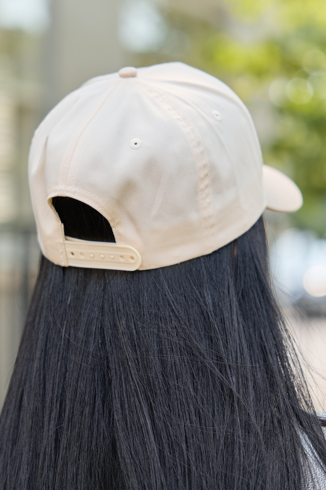 Coffee Club Natural/Khaki Embroidered Trucker Hat