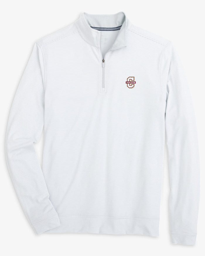 College of Charleston Cougars Cruiser Micro-Stripe Heather Quarter Zip