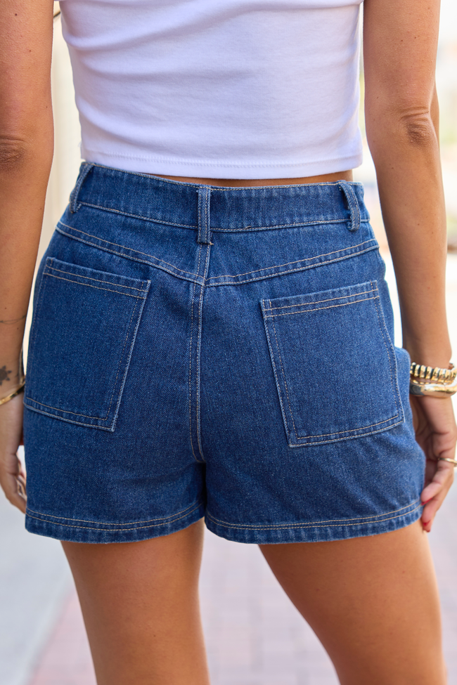 Collins Dark Denim Skort FINAL SALE