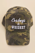 Cowboy & Whiskey Baseball Cap FINAL SALE