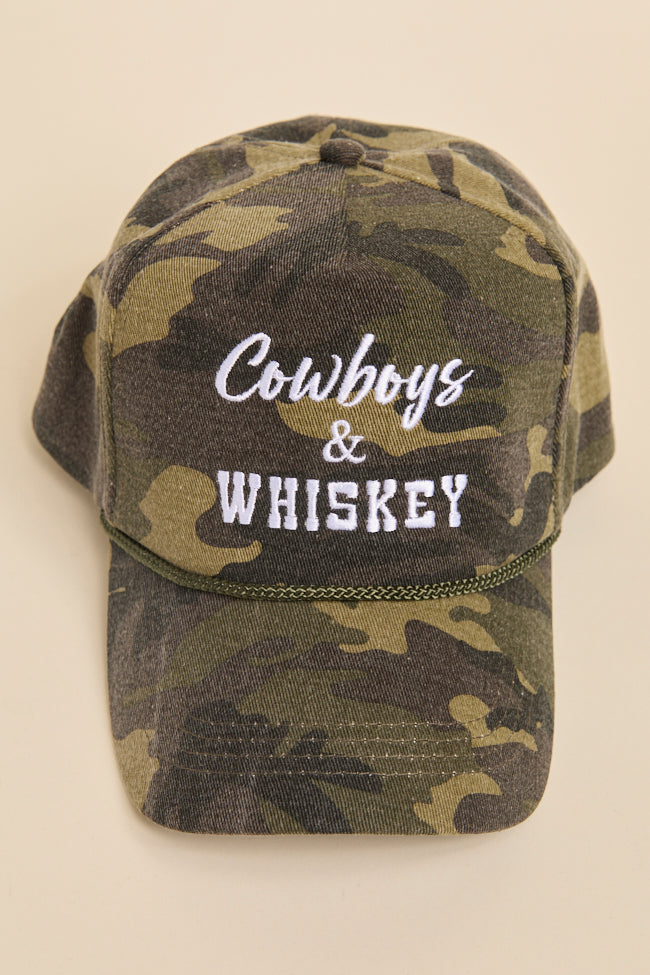 Cowboy & Whiskey Baseball Cap FINAL SALE