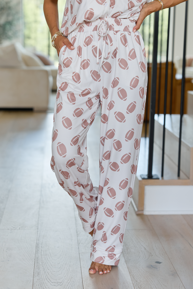 Cozy Crush Lightweight Pajama Pant - Football