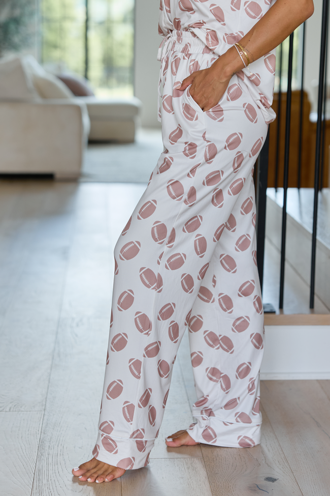 Cozy Crush Lightweight Pajama Pant - Football