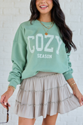 Cozy Season Sage Graphic Sweatshirt