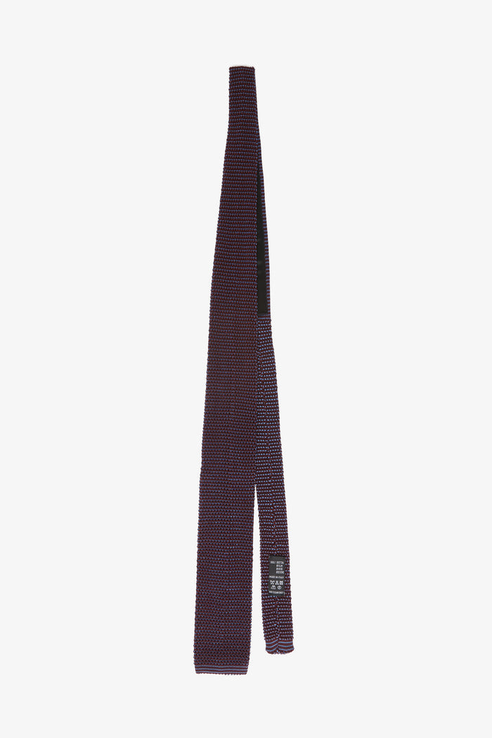 Cravatta uomo seta bordò fantasia cangiante - Gallo 1927 - Official Online Shop