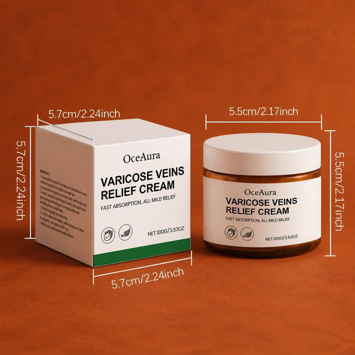 Crema Anti-Várices Oceaura — Alivio Para Piernas Con Circulación Difícil