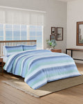 The side view of the Southern Tide Darien Comforter Set by Southern Tide - Blue
