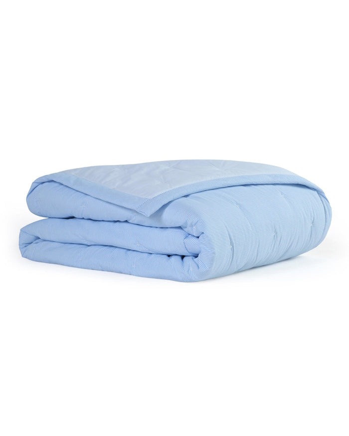 The front view of the Southern Tide Darien Quilt by Southern Tide - Blue