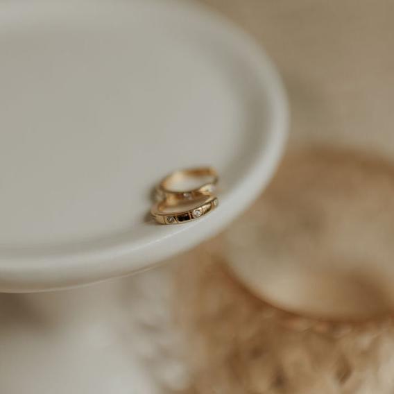 Diana Diamond Hoop Earrings