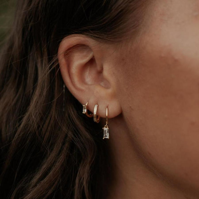 Diana Diamond Hoop Earrings