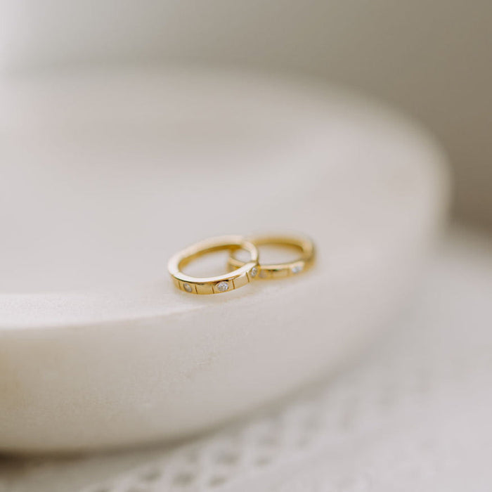 Diana Diamond Hoop Earrings