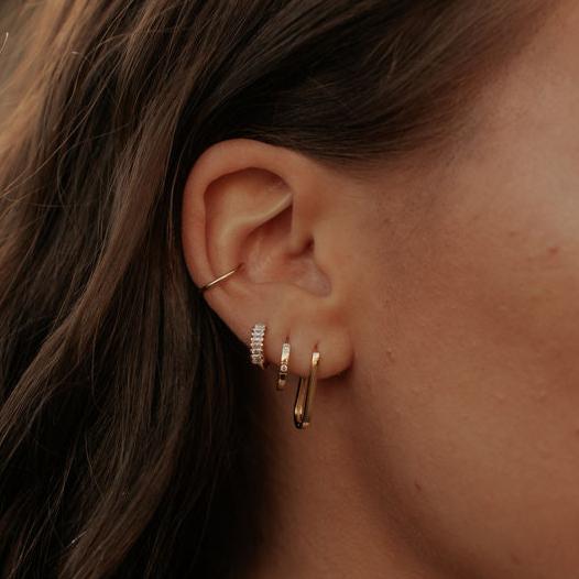 Diana Diamond Hoop Earrings
