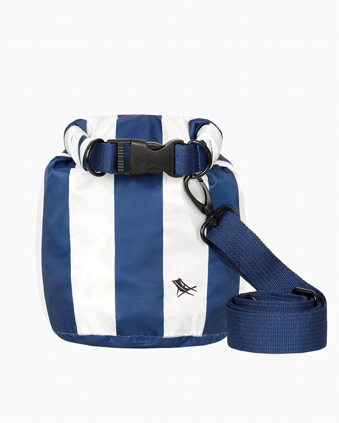 The front detail view of the Southern Tide Dock & Bay Small Dry Bag by Southern Tide - Navy