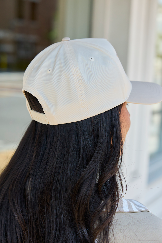 East Coast Natural/Khaki Embroidered Trucker Hat