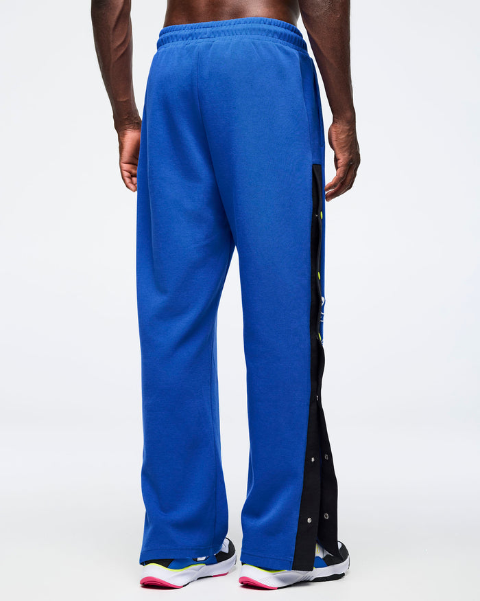 So Into Blue # Eastern Flavor Men's Side Snap Pant