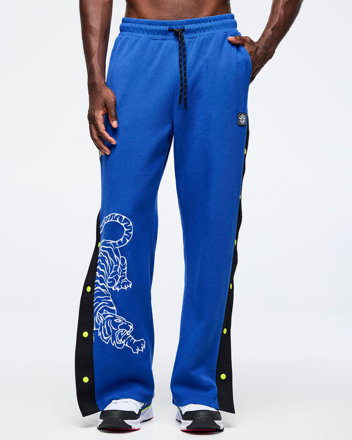 So Into Blue # Eastern Flavor Men's Side Snap Pant