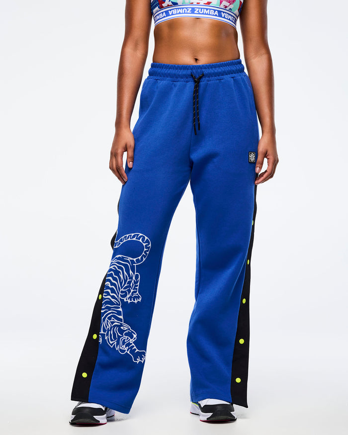So Into Blue # Eastern Flavor Men's Side Snap Pant