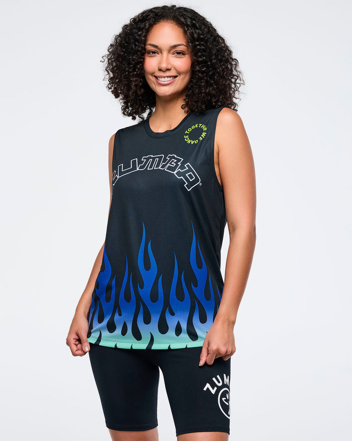 Bold Black # Eastern Flavor Men's Wide Shoulder Tank