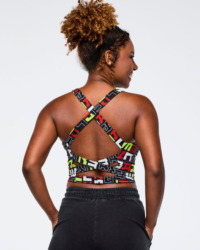 Black/Yellow # Eastern Flavor Square Neck Tank