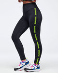 Bold Black # Eastern Flavor Ultra High Waisted Ankle Leggings
