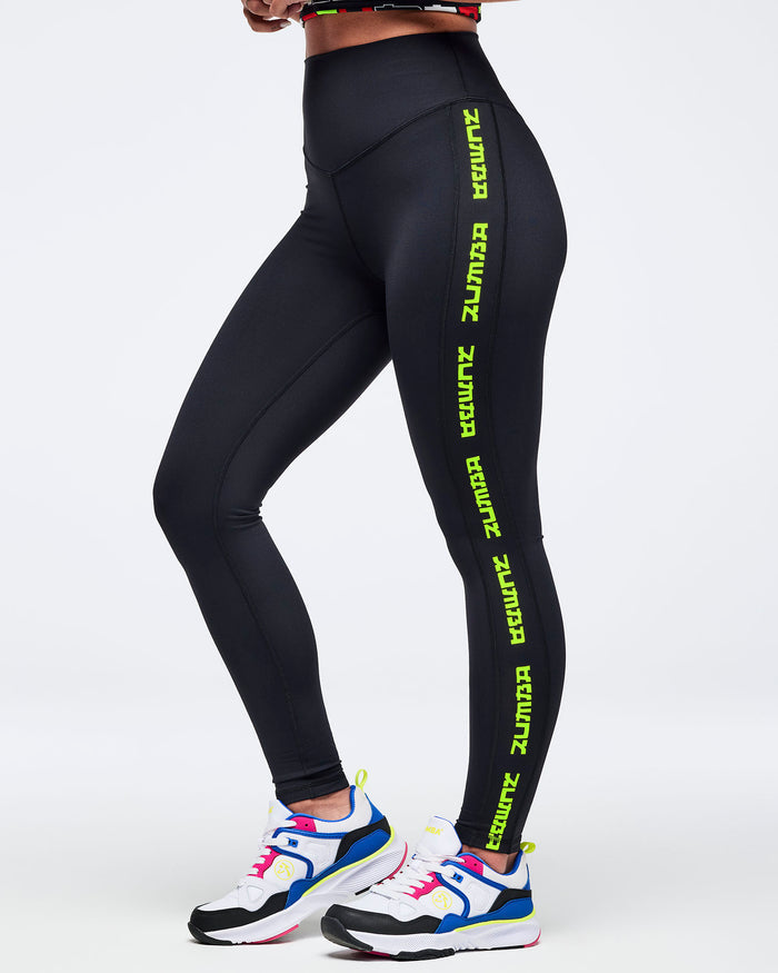 Bold Black # Eastern Flavor Ultra High Waisted Ankle Leggings