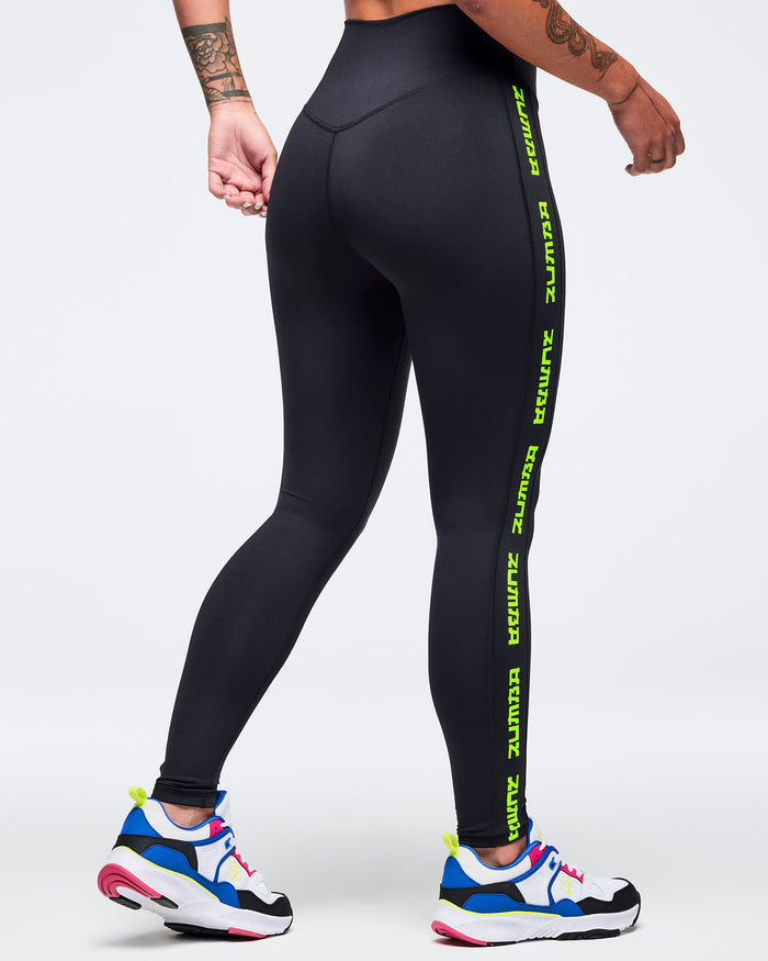 Bold Black # Eastern Flavor Ultra High Waisted Ankle Leggings