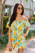 Easy Peasy Citrus Print Romper FINAL SALE