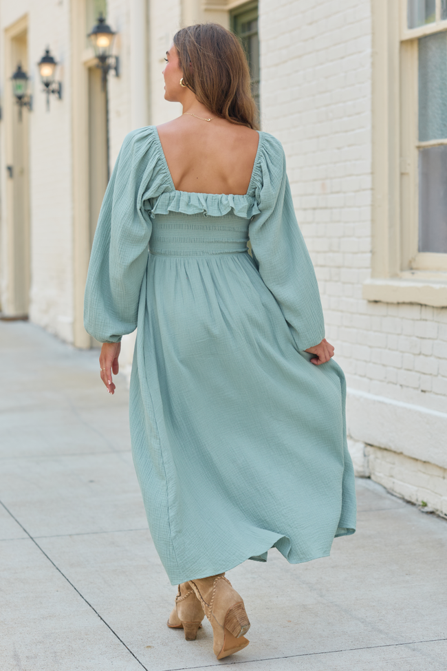 Elaine Sage Smocked Top Maxi Dress SALE