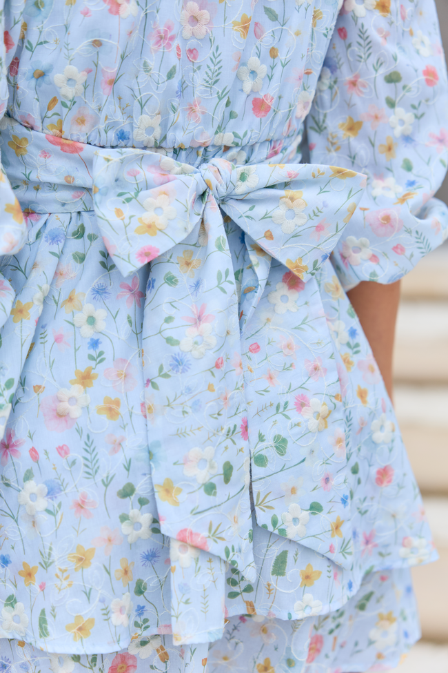 Elizabeth Blue Floral Dress FINAL SALE