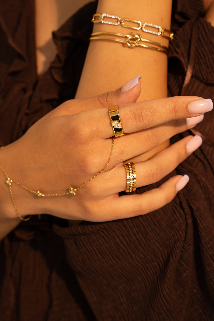 Ellie Gold Stacking Ring Set