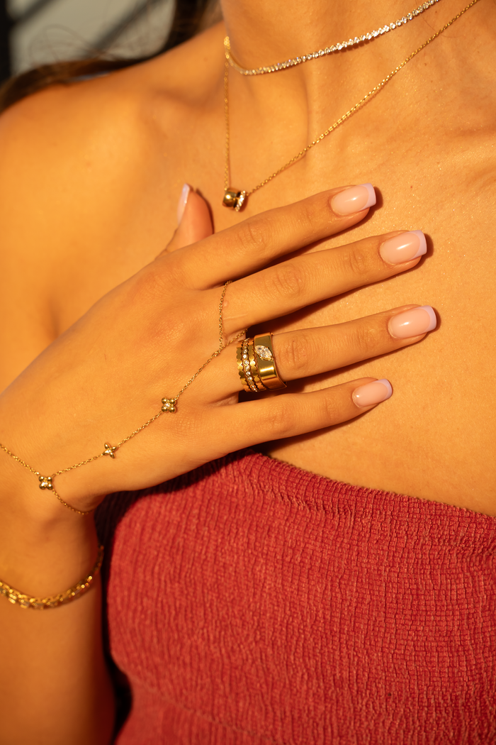 Ellie Gold Stacking Ring Set