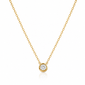 Emma Diamond Pendant Gold Necklace