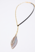 Evelyn Natural Shell Feather Necklace FINAL SALE