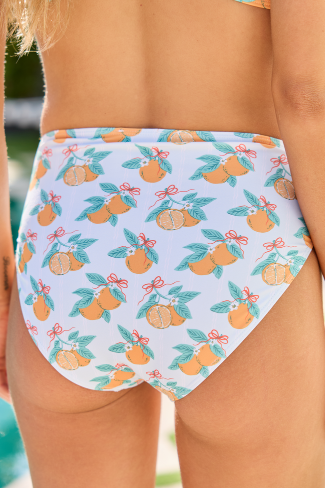 Everyday Fanta-Sea Orange Print Printed Bikini Bottom FINAL SALE