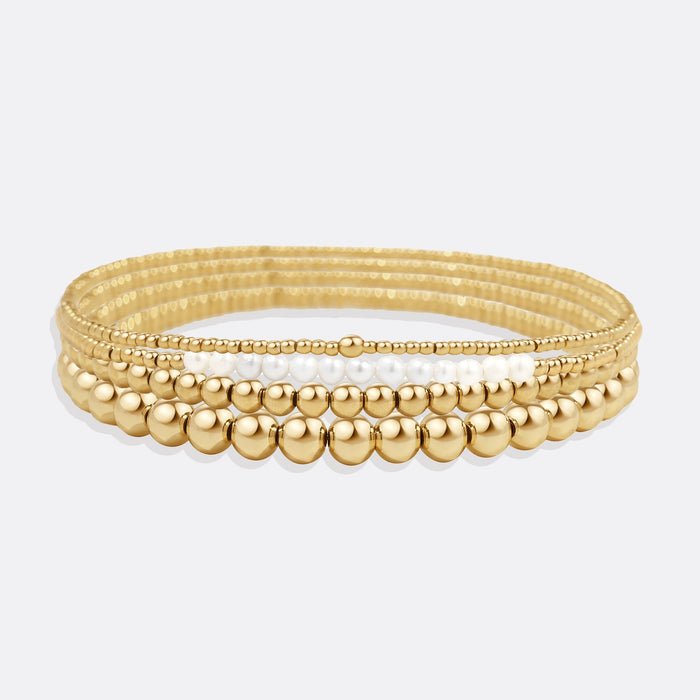 Everyday Pearl Bracelet Stacking Set