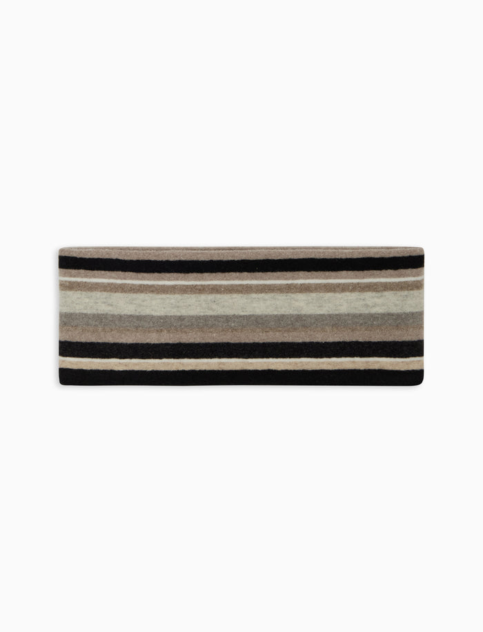 Fascia donna pile nero righe multicolor - Gallo 1927 - Official Online Shop
